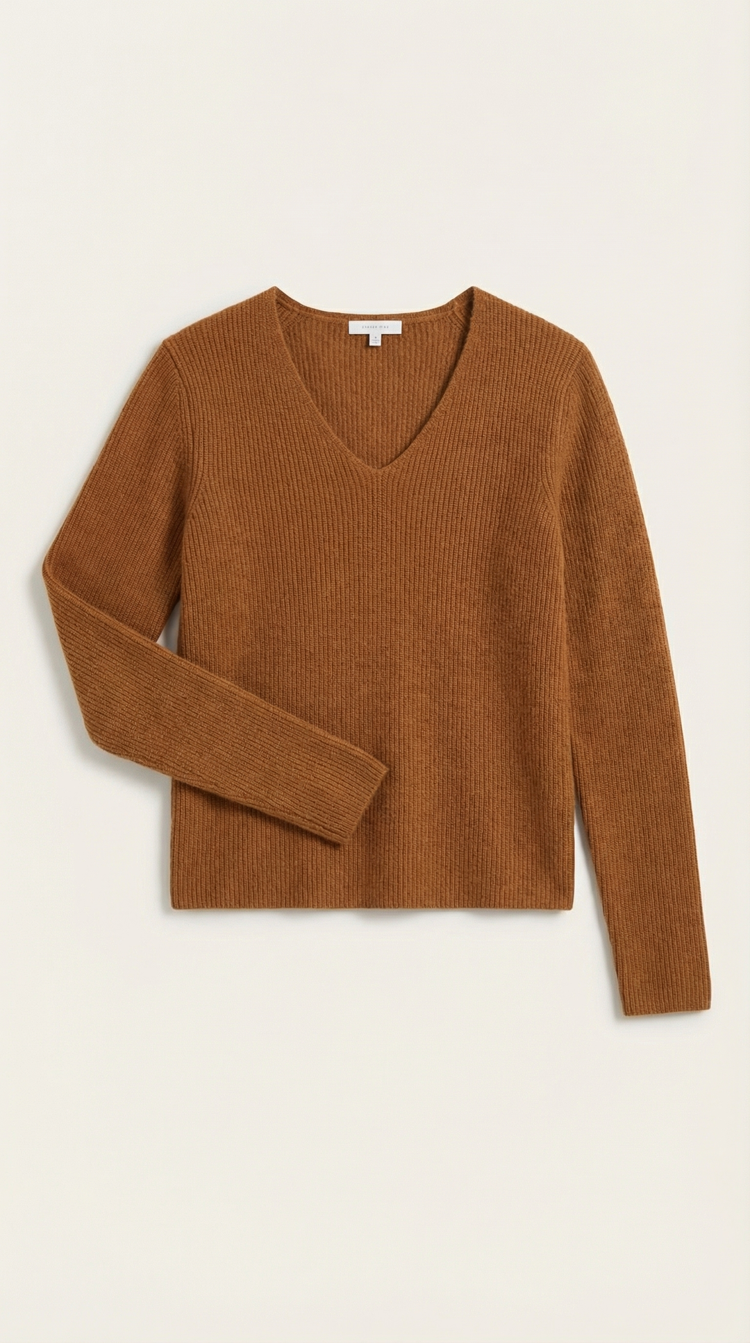 Suéter de Cuello en V con Rayas Michelle