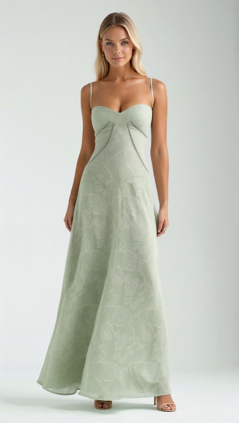 Vestido Maxi de Encaje Arabelle