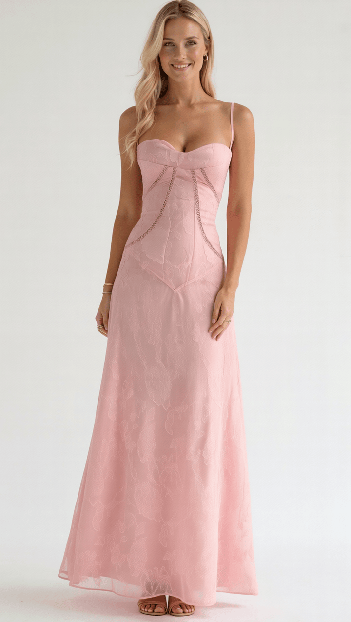 Vestido Maxi de Encaje Arabelle