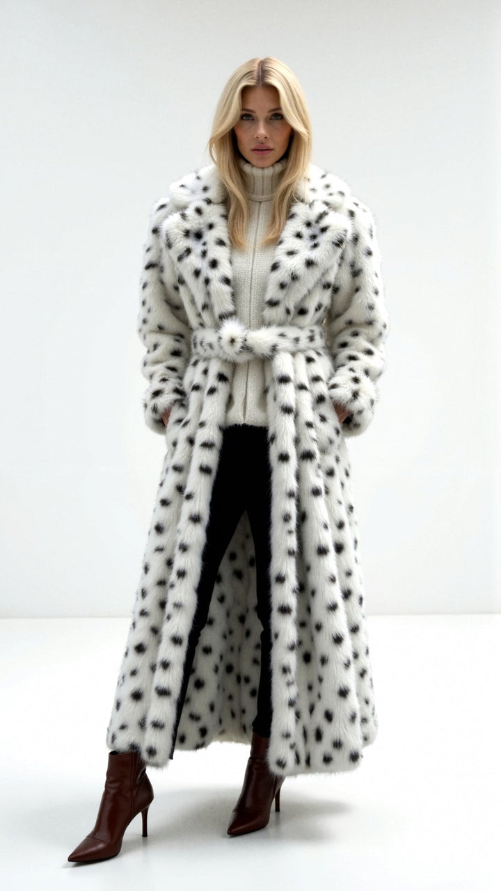 Chaqueta de Piel Sintética Larga Morgana