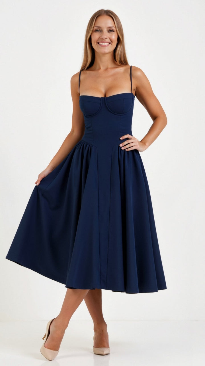 Vestido Midi Corsé Odette