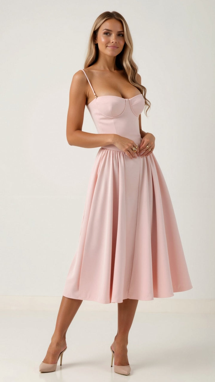 Vestido Midi Corsé Odette