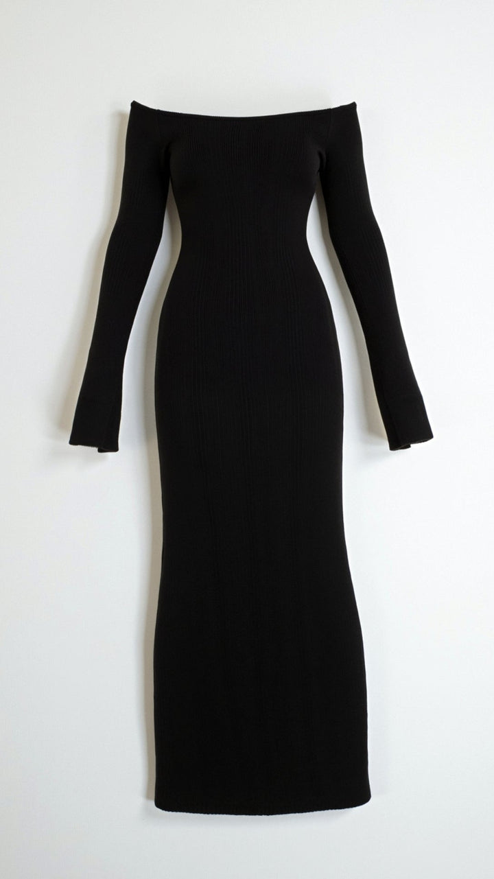 Vestido Bodycon Maxi Off-Shoulder Quinlan